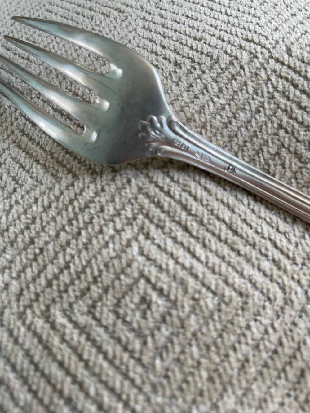 Vintage oversized knife and fork